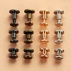 10PC Leather Craft Solid Nail Bolt Bookkeeping Round Head Screws Strap Rivets Screw for Luggage Craft Clothes/Bag/Shoes5/6.5/8mm ► Photo 1/6