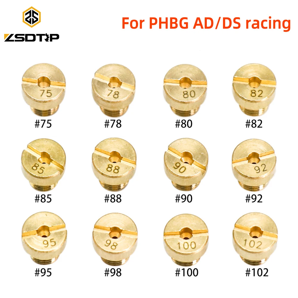 ZSDTRP Carburetor Idle Main jet PHBG Carburetor Jets Dellorto PHBG Carb Main Injector Dellort 1486 Idle Pilot Jet