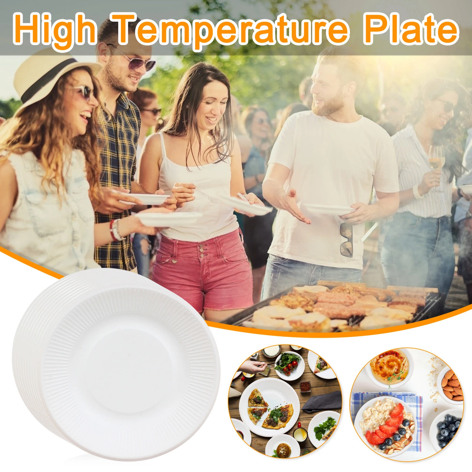 Assiette A Gateau Ronde Jetable 18cm Ecologique Poele A Gateau Jetable Ustensiles De Cuisine Camping Barbecue Vaisselle Z Aliexpress