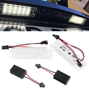

2pcs Car LED License Number Plate Light For Fiat Brava/Bravo/Croma/Linea 6500K White led Bulbs
