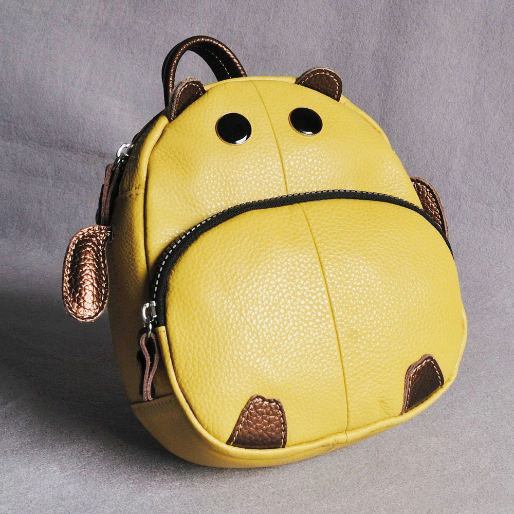 

Genuine Leather Backpack Shoulder Bag for Women Daily Used Mini Backpack for Girl