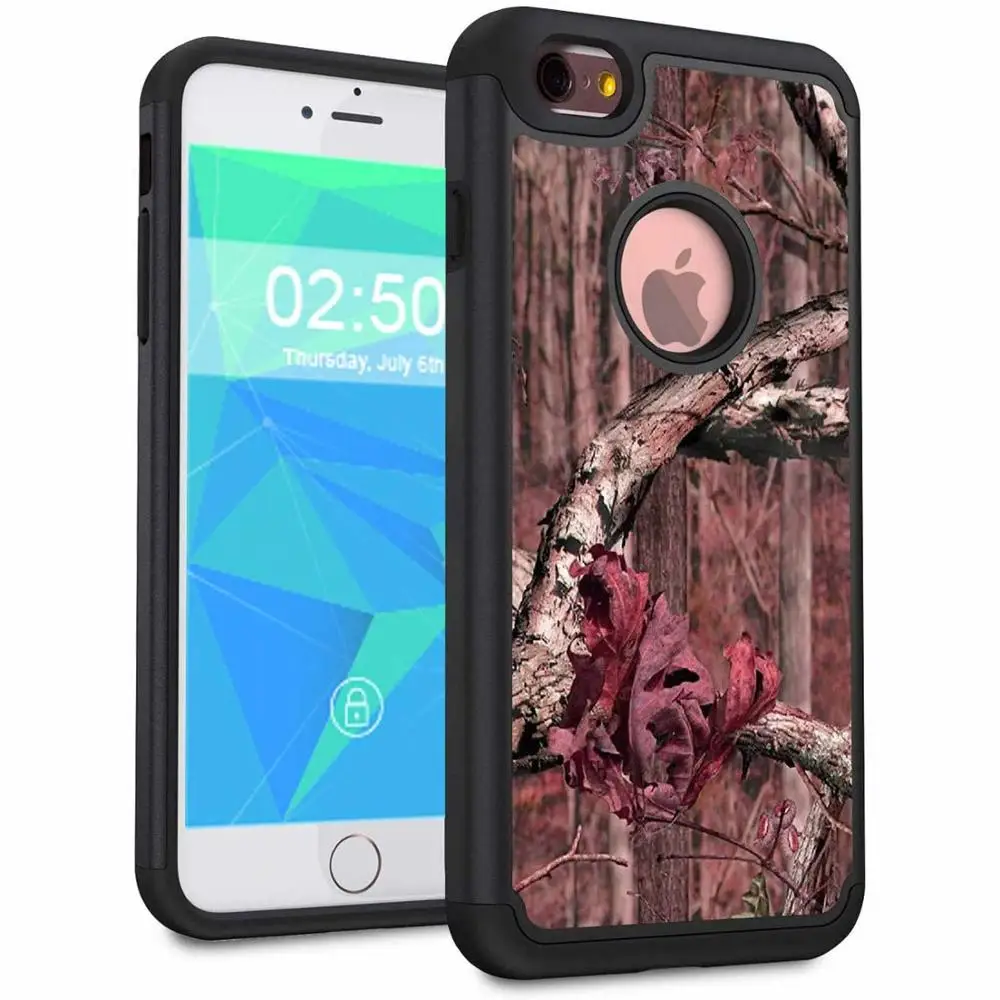 Чехол для телефона для iphone 6/6plus, чехол, iphone 6/6S plus, чехол, двухслойный Гибридный жесткий защитный чехол, противоударный ТПУ бампер - Цвет: 15