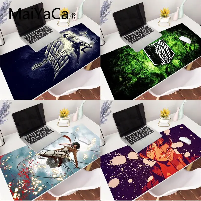 

MaiYaCa My Favorite Attack on Titan Anime Rubber Pad to Mouse Game Gaming Mouse Pad Large Deak Mat 700x300mm for overwatch/cs go