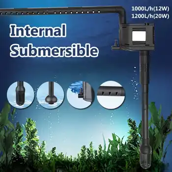 

3 In 1 12W 20W Multi-Function Aquarium Submersible Pump Fish Tank Oxygen Water Pump Powerhead Waterfall Filter Plumbing