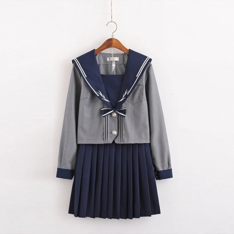 Uhyd Willow organ японский стиль кардиган гребешок ортодоксальный JK униформа женский матросский костюм японская плиссированная юбка костюм для колледжа