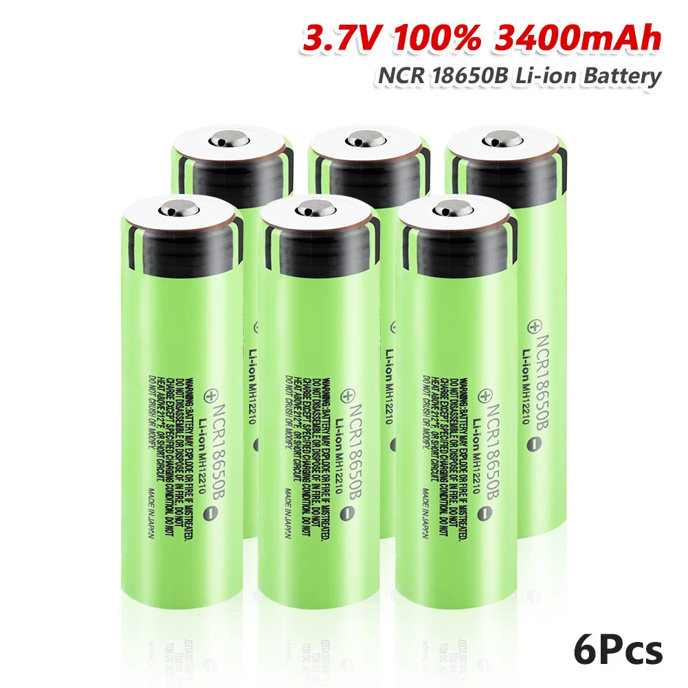 YCDC новая 18650 Батарея NCR18650B Перезаряжаемые Li-Ion 3 7 V 3400 мА/ч ток разряда 20A для фонарик