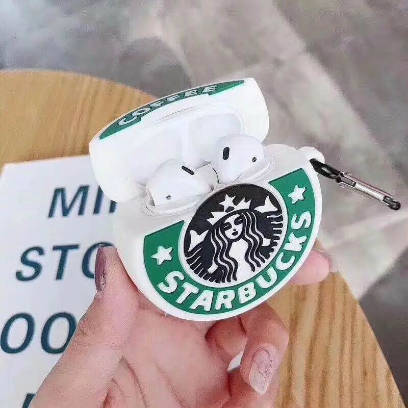 Чехол для Apple AirPods coffee 3D силиконовый чехол для Airpods 2 Чехол для наушников Air Pods
