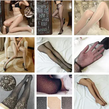 

Women Sexy Pantyhose Summer Nylon Tights Stockings Step Foot Seamless Pantyhose Fishnet Mesh Print Collant Different Styles