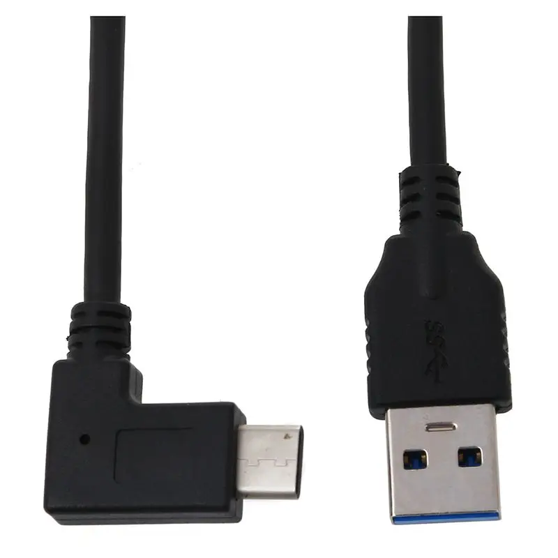 ABKT-USB 3,0 type A папа-USB 3,1 type C Мужской прямоугольный USB кабель для синхронизации данных и зарядки для планшетного компьютера PC Cellph