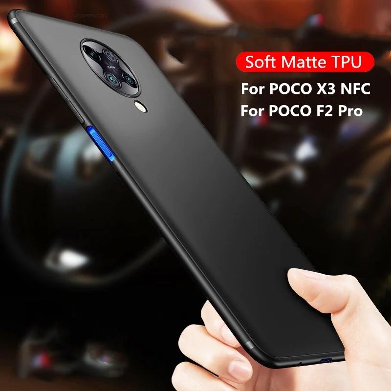 Мягкий силиконовый чехол из ТПУ Для Xiaomi POCO X3 NFC для телефона Матовый сенсорный