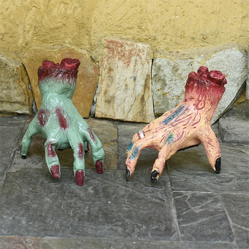 

Electric Crawl Fake Hand Creepy Halloween Party Supplies Bloody Hand Halloween Decorations Haunted House Halloween Horror Props