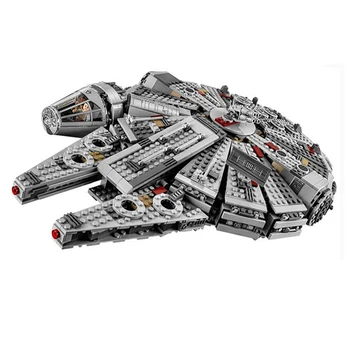 

1381Pcs Compatible Legoinglys Staring Wars Millennium 05007 Falcon Spacecraft Building Blocks Birthday Gift Toys