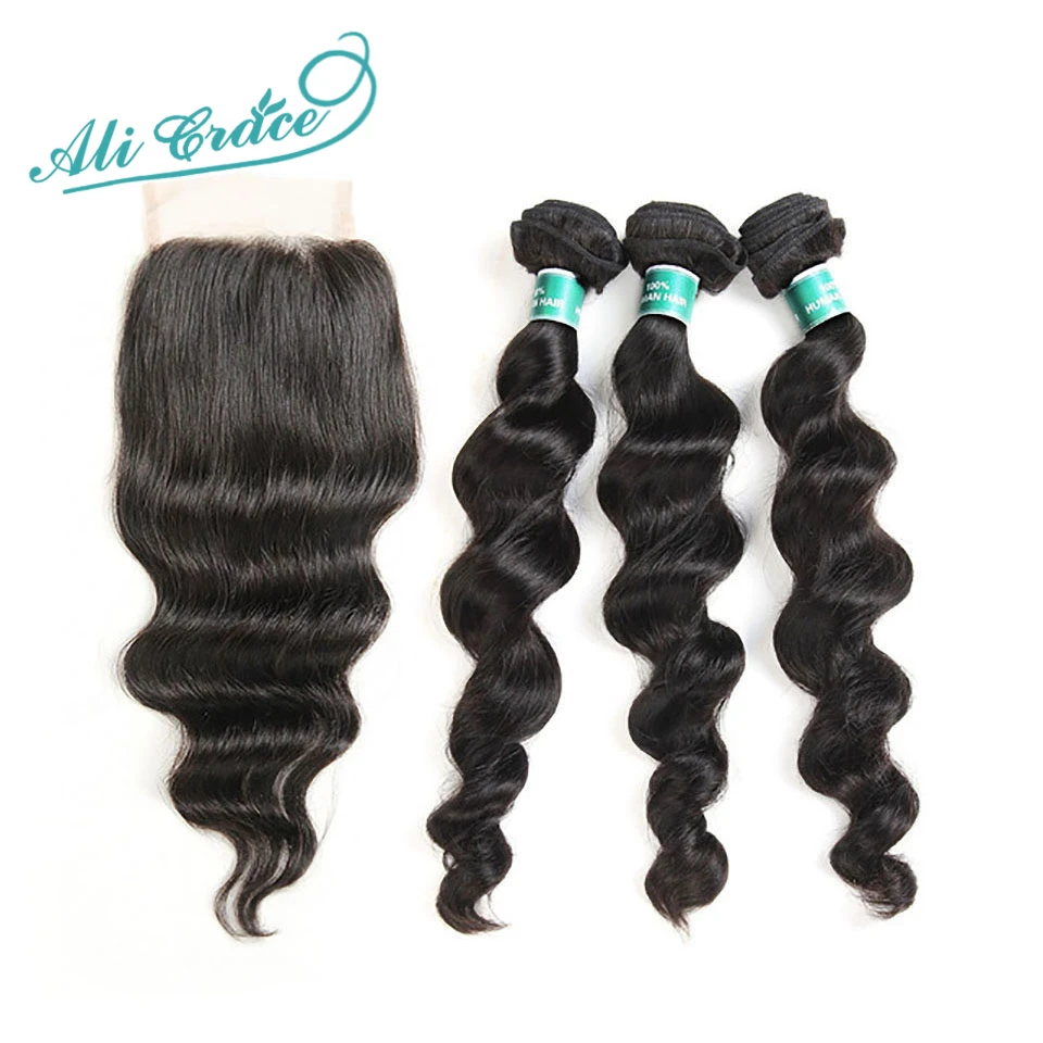 loose wave bundles with closure 