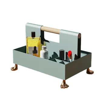 

Nordic Style Storage Box Large Capacity Bedroom Cosmetic Jewelry Display Rack Storage Tray Iron Desk Organize Plate