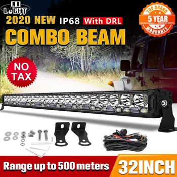 

CO LIGHT 12D 32inch Offroad Led Light Bar 12V 24V COMBO DRL 50000LM Led Work Light Bar for Driving Car Truck 4x4 SUV ATV 12V 24V