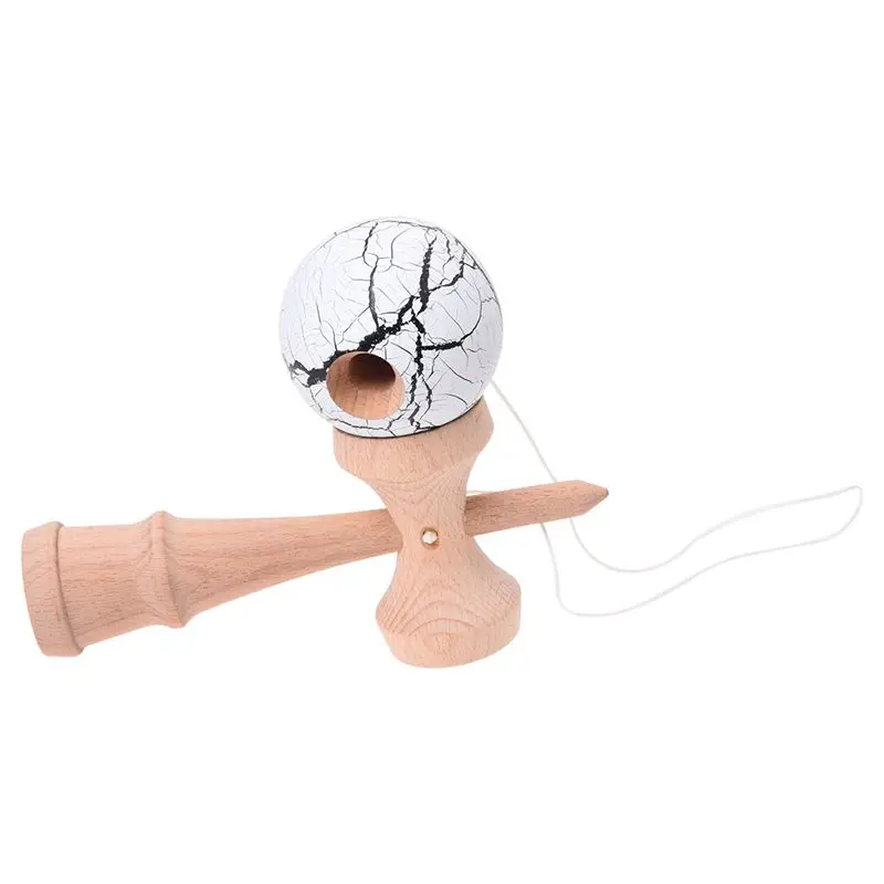 Crack paint шар Kendama умелое жонглирование игра мяч Японская Традиционная игрушка шарики Развивающие игрушки для детей-белый