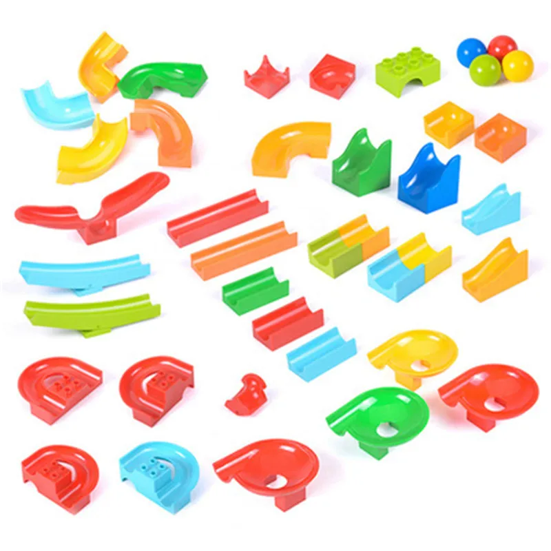 Один шт. большой размер DuploBall горка строительные блоки кирпичи аксессуары