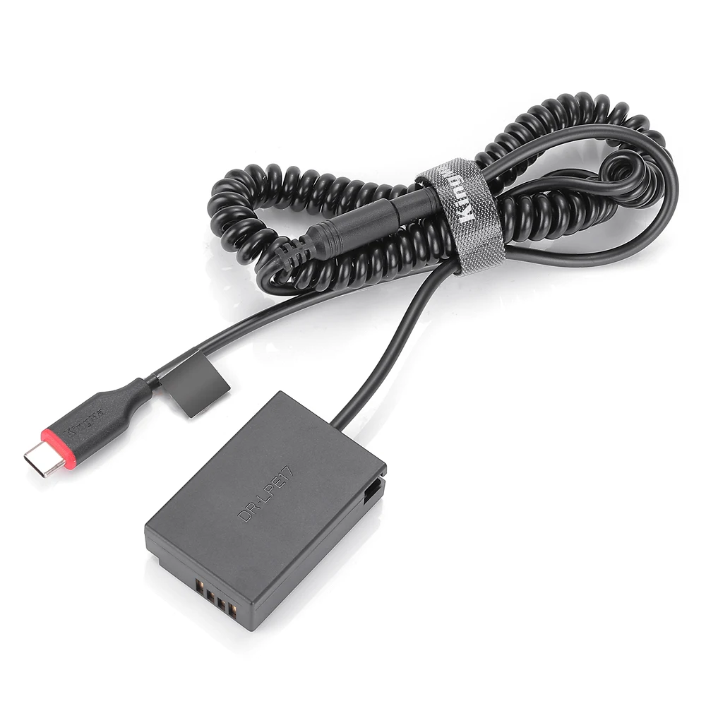 Adaptador de Energia da Bateria Acoplador para Canon Usb tipo c Kingma Manequim m3 m5 m6 Fr-750d 800d 850d 77d 200d Câmera Lp-e17 dc Eos - Image 2