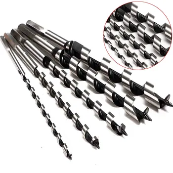 

6Pcs 230mm Long 10/12/14/16/18/20mm Shank Woodworking Auger Drill Bit Set Woodworking Drilling Bits with Strong Wood Case