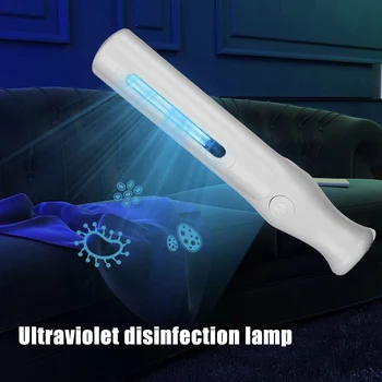 

UV Portable Lamp Lightweight Lamp Dual Tube UVC Disinfection Stick Sterilizer for Household Rooms Protection Supplies