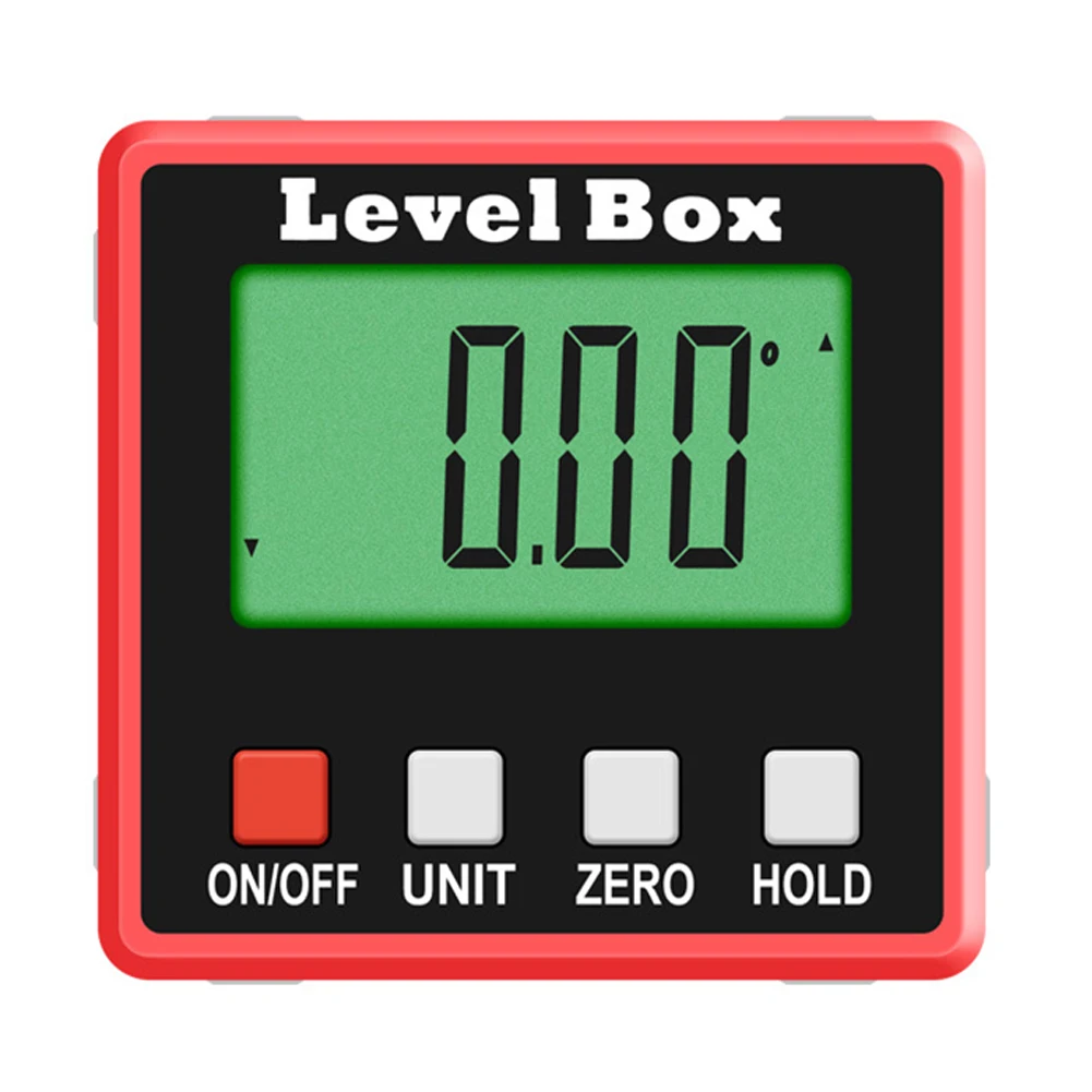 Домашний уровень водонепроницаемый 360 градусов инструмент мини алюминиевый сплав Высокая точность с подсветкой Угол Finder цифровой транспортир Инклинометр