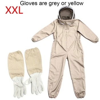 

Garden With Glove Protective Clothing Professional Veil Hood Ventilated Safety Apiary Bee Proof Full Body Beekeeping Suit Outfit