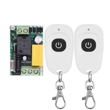 AC 220 V RF Wireless Mini Schalter Relais Receiver Remote Controller Für Licht schalter Mit Weiß Wasserdicht Sender