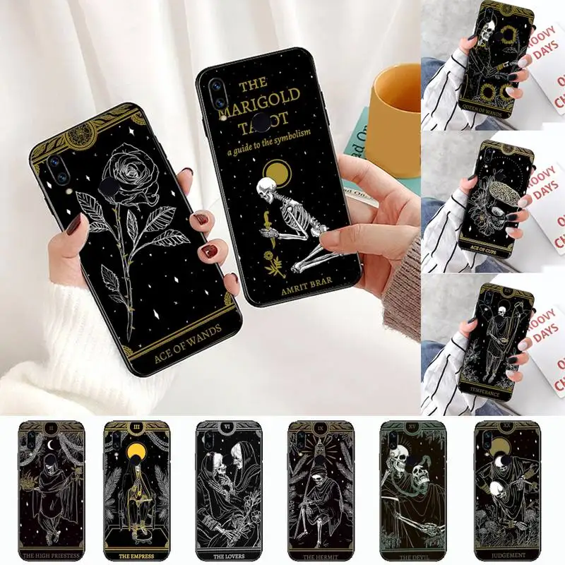 

Witches moon Tarot Mystery totem Phone Case For Xiaomi Redmi Note 4 4x 5 6 7 8 pro S2 PLUS 6A PRO