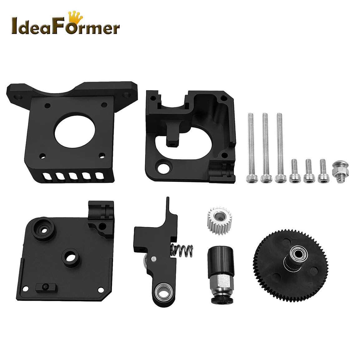 Titan Aero Extrusora Todo o Metal 1.75 mm Prata Preto Suporte de Montagem para Bowden Movimentação Direta Prusa i3 Mk2 Acessórios da Impressora 3d - Imagem 4