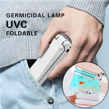 

Portable UVC Disinfection Light 253nm 5v USB Foldable Ultraviolet Lamp Battery Powered UVC Germicidal Lamp with Gravity Sensor