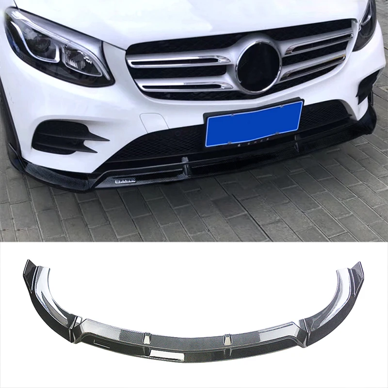 

Loyalty for 2016-2019 BENZ W213 E Class Front Bumper Lip Spoiler Splitter Matte Black Water Transfer Printing Car Accessories