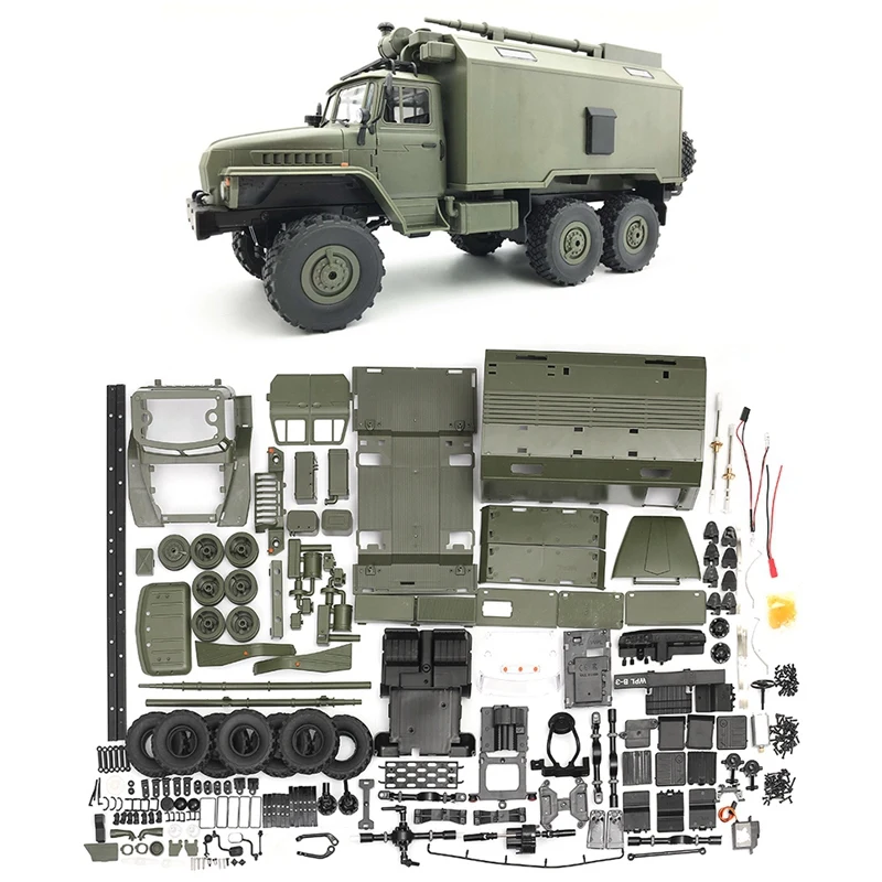 Для WPL B36 набор грузовиков 1:16 Урал р/у грузовик DIY Набор 2,4G 6WD Рок Гусеничный командный Коммуникационный автомобиль набор игрушек для мальчиков