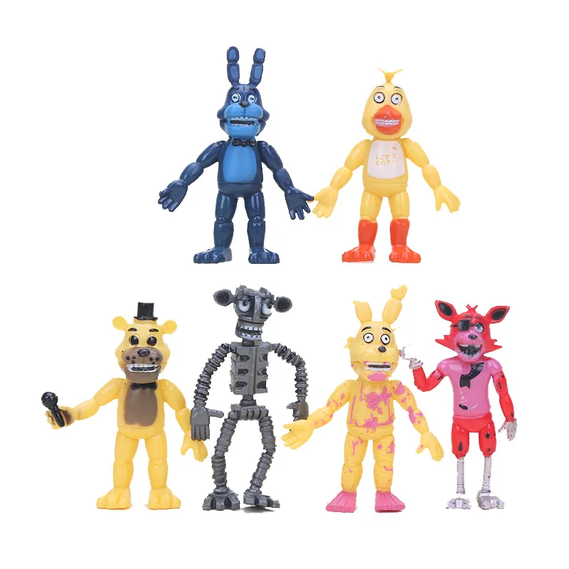 6 шт./компл. Five Nights At Freddy's пять ночей у Фредди цифры Фокси из мультфильма для