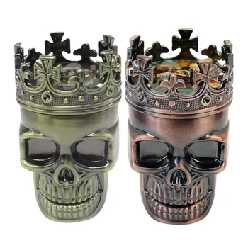 

Small Size 3 Layers Men Skull Head Shape Grinder Portable Herb Tobacco Herb Spice Crusher Hookah Smoking Accessories