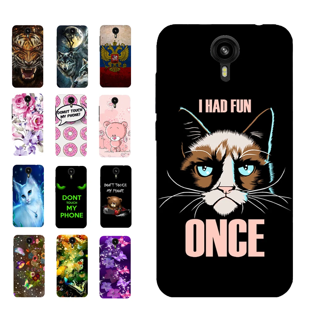 For Prestigio Muze B7 PSP7511DUO Cartoon Cat Individuality Soft Print TPU Case Back Cover Bag Shell Housing | Мобильные телефоны и