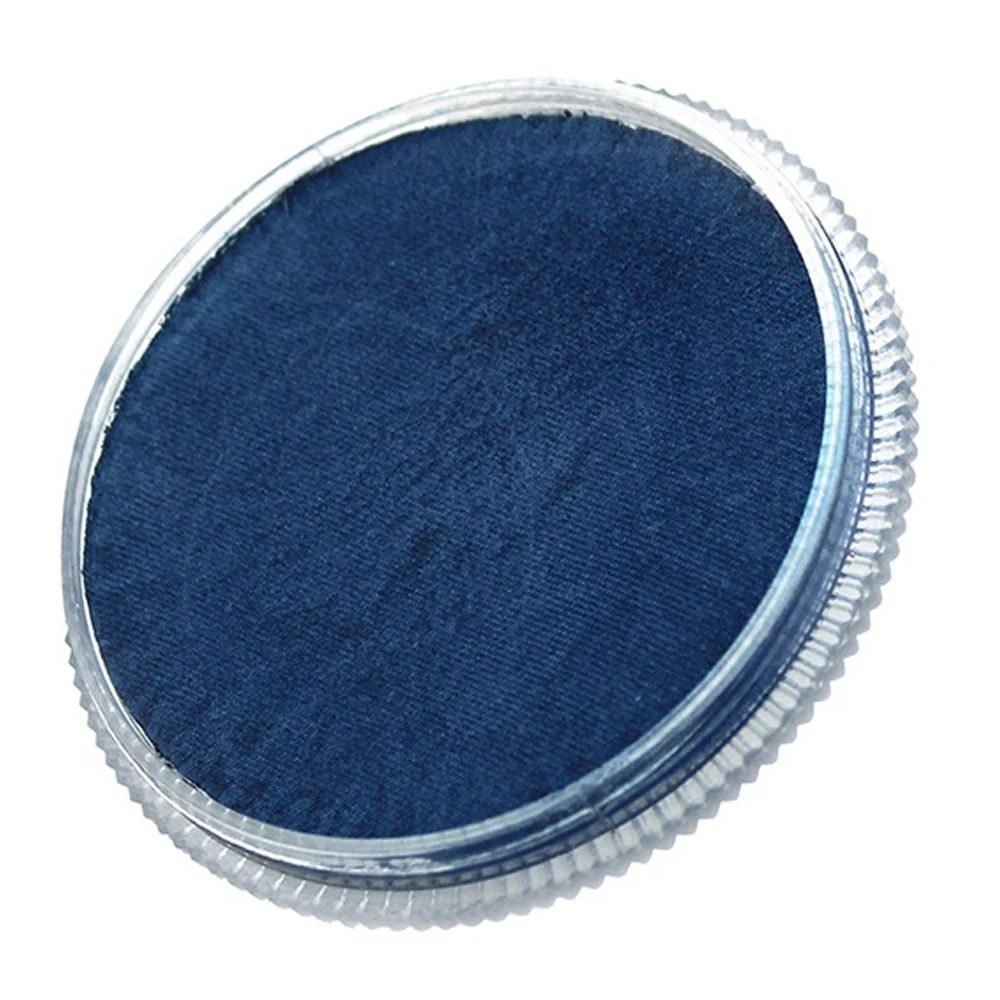 Pearlescent Blue 30 г нетоксичный моющийся перламутровый цвет матовый пигмент для лица и тела с кистью для рисования, игрушка для детей, взрослых, фестивали, макияж, вечерние - Цвет: Pearlescent Blue