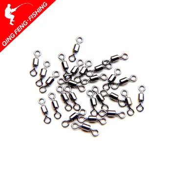 CRAZY DEAL ❤️ 10/30/50pcs Fishing Barrel Bearing Rolling Swivel Solid Ring LB Lures Connector 11 Size - discount item 30% OFF Sports & Entertainment