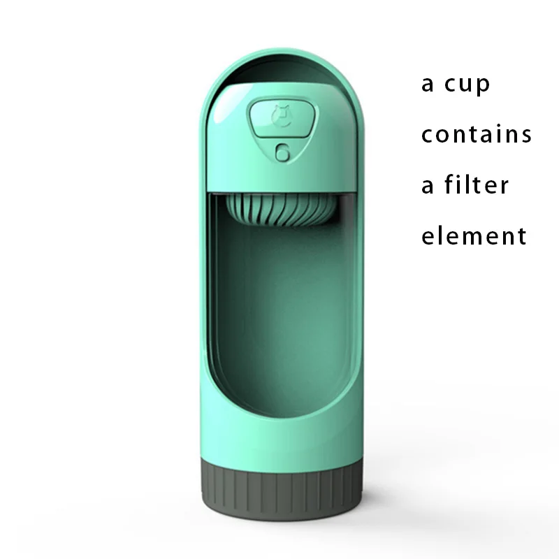 Filter cartridge Чашка-компаньон для домашних животных, чашка для питья на открытом воздухе, чашка для воды для домашних животных, собака, кошка, портативный диспенсер для воды - Цвет: Filter cartridge