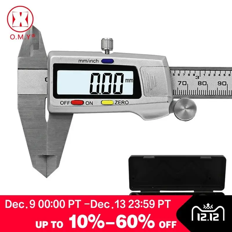 

Measuring Tool Stainless Steel Digital Caliper Messschieber Paquimetro 6 "150mm Measuring Instrument Vernier Calipers