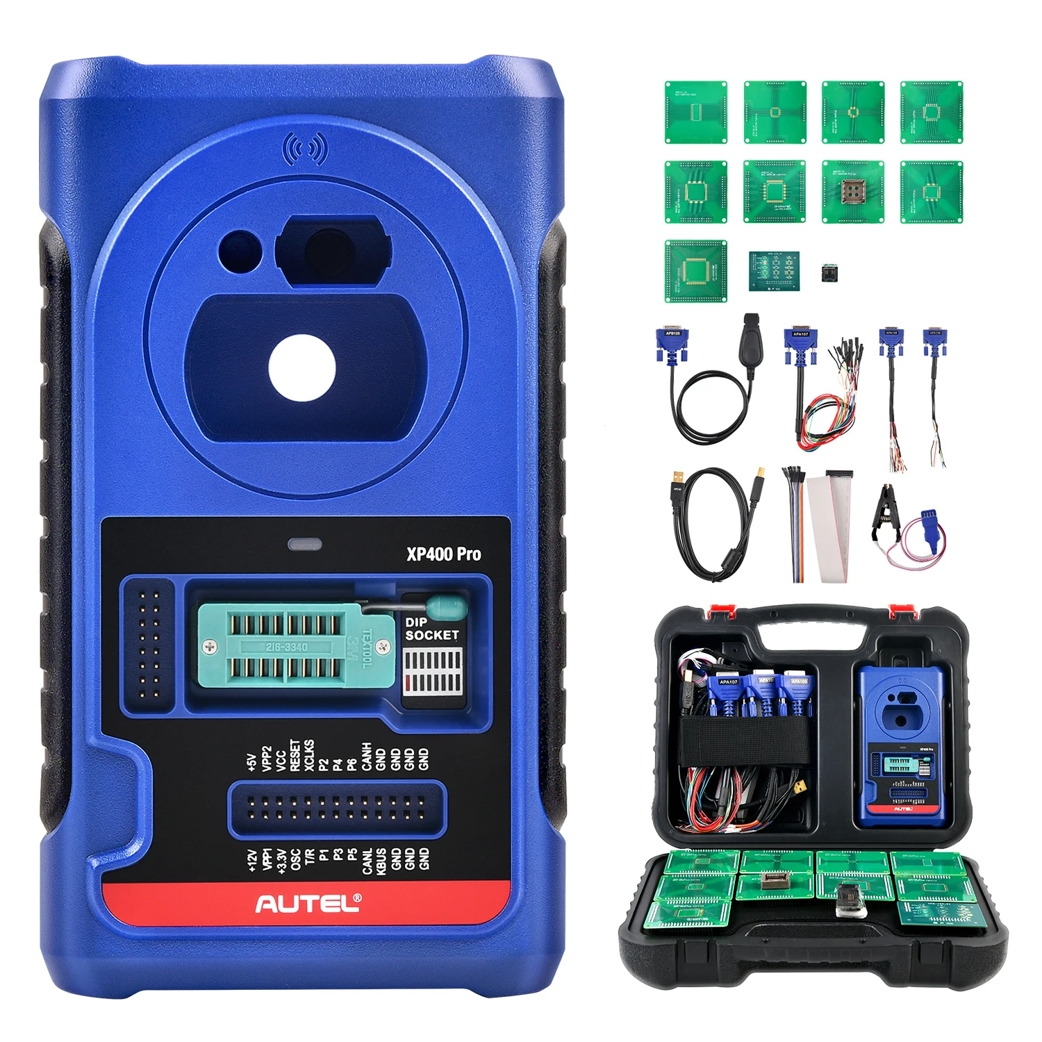 Autel XP400Pro Newest Key Programming Accessory Tool Working with IM508, IM508S, IM608 I, IM608 Pro, Upgraded Ver. of XP400 Key Programmer Key Fob Programming Tool