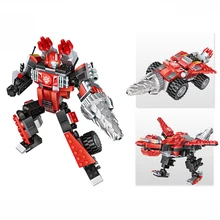 5pcs Hero series 3 kinds of conversion building blocks compatible model robot DIY building block educational toys children gifts