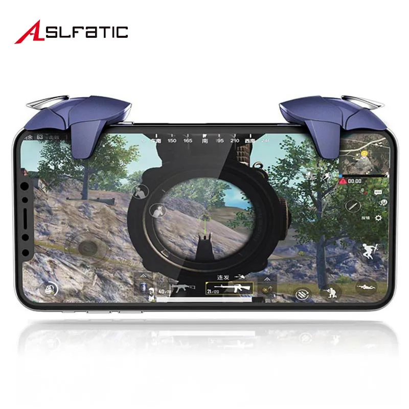 

PUBG Game Joystick Free Fire L1R1 Trigger PUBG Mobile Cocks Controller Button Key PUGB Shooter Gaming For IOS Android Smartphone