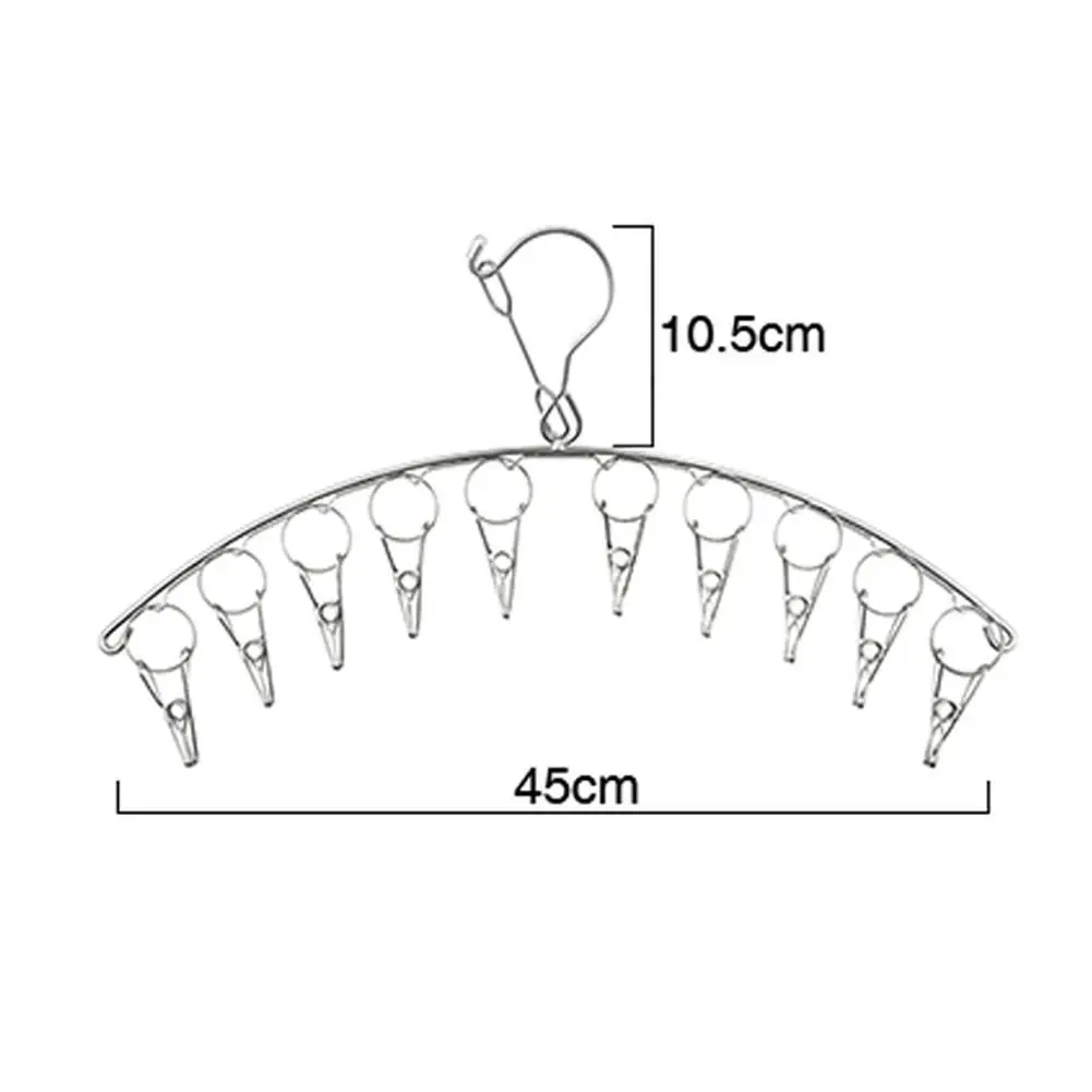 8/10/20 Pegs Portable Bathrooms Cloth Hanger Rack with clips Clothespin Clothes Hangers Socks Bras Towel Underwear drying Clips 4