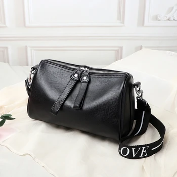 

Genuine Leather Women's Handbags Fashion Shoulder CrossBody Bags For Female Messenger Bags Party Tote Purse Bolsas Feminina