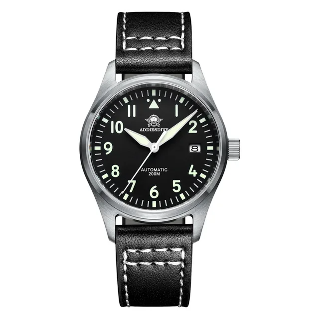 Addies Dive Pilot Watch Automatic Mechanical Diver Watch C3 Luminous Men's  Watches Divers Sapphire Crystal 200m Dive Watch Nh35 - Mechanical  Wristwatches - AliExpress