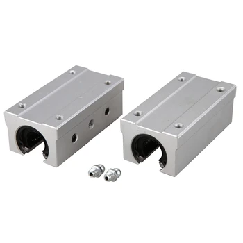 

NEW-Bearing Slide Block Slide Bushing,SBR16LUU 16mm Linear Ball Bearing Block for CNC Router(2Pcs)