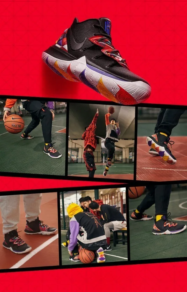 Nike KYRIE 5 EP оригинальные мужские баскетбольные кроссовки Нескользящие дышащие Спортивные кроссовки# AO2919