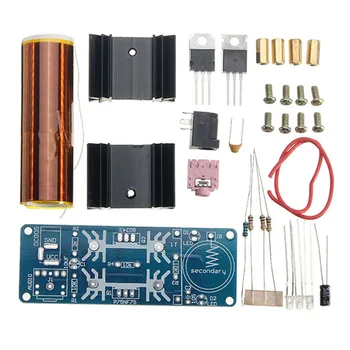 

JABS DIY Music Tesla Coil Kit 15W Mini Music Tesla Coil Plasma Speaker Wireless Transmission DC 15-24V Module Board