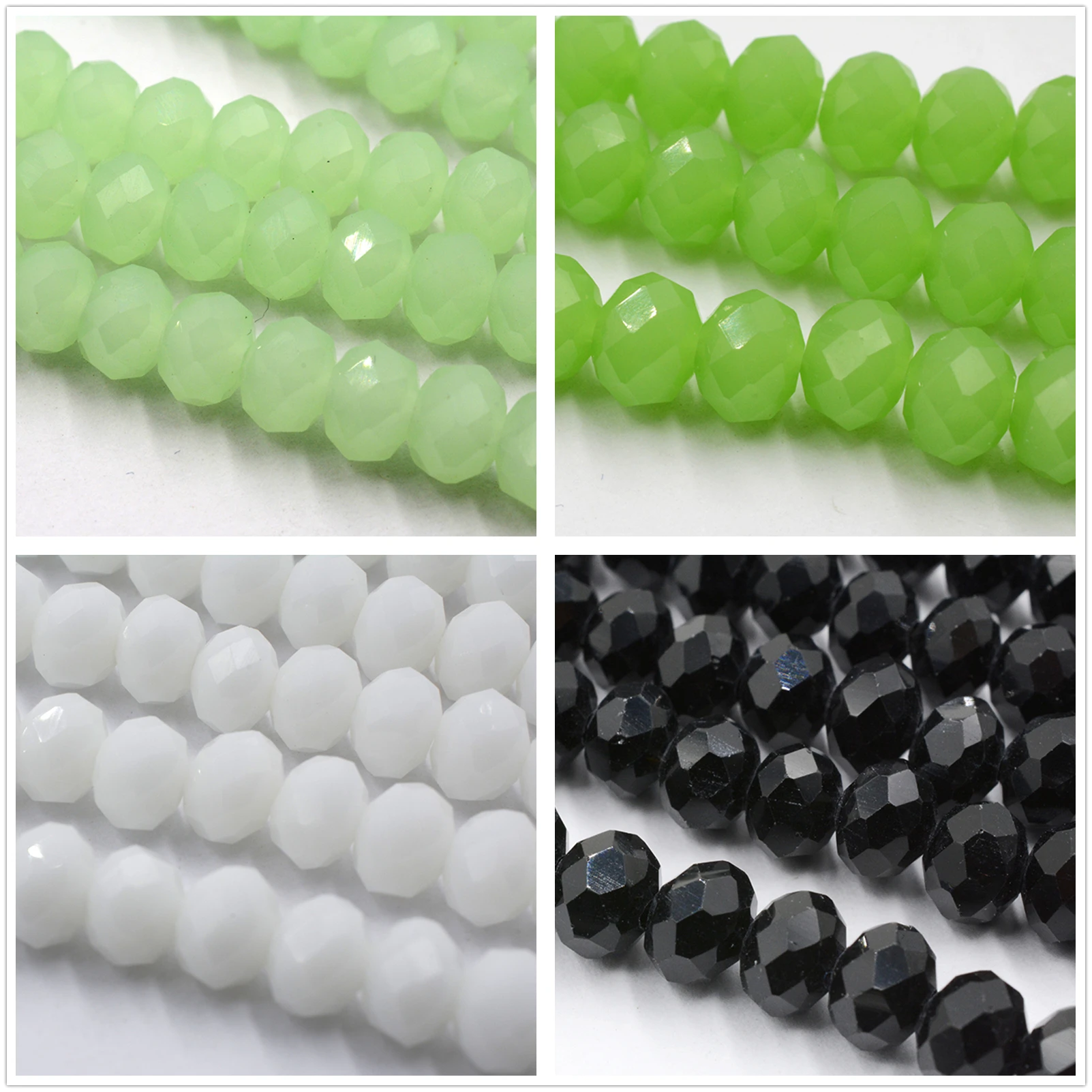 Loose Beads Turquoises Color Porcelain Rondelle Austria Crystal 4mm 6mm 8mm for DIY Jewelry Making