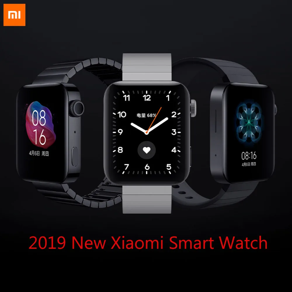 Новые смарт-часы Xiaomi MIUI для часов Xiaomi Wear App Bluetooth 4,2 Wi-Fi Pogo в зарядке с частотой сердца